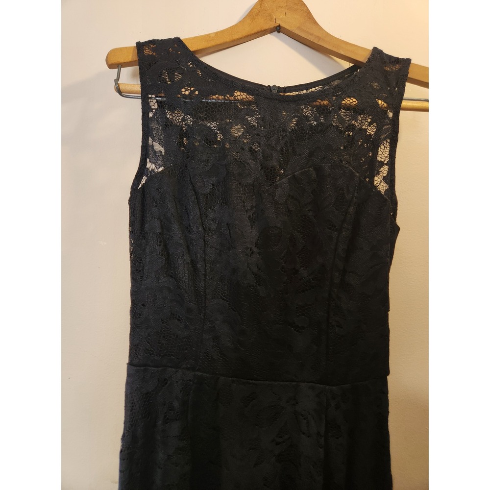 MUADRESS Womens Black Lace High Low Cocktail Dress Sleeveless Size S - Picture 2 of 11